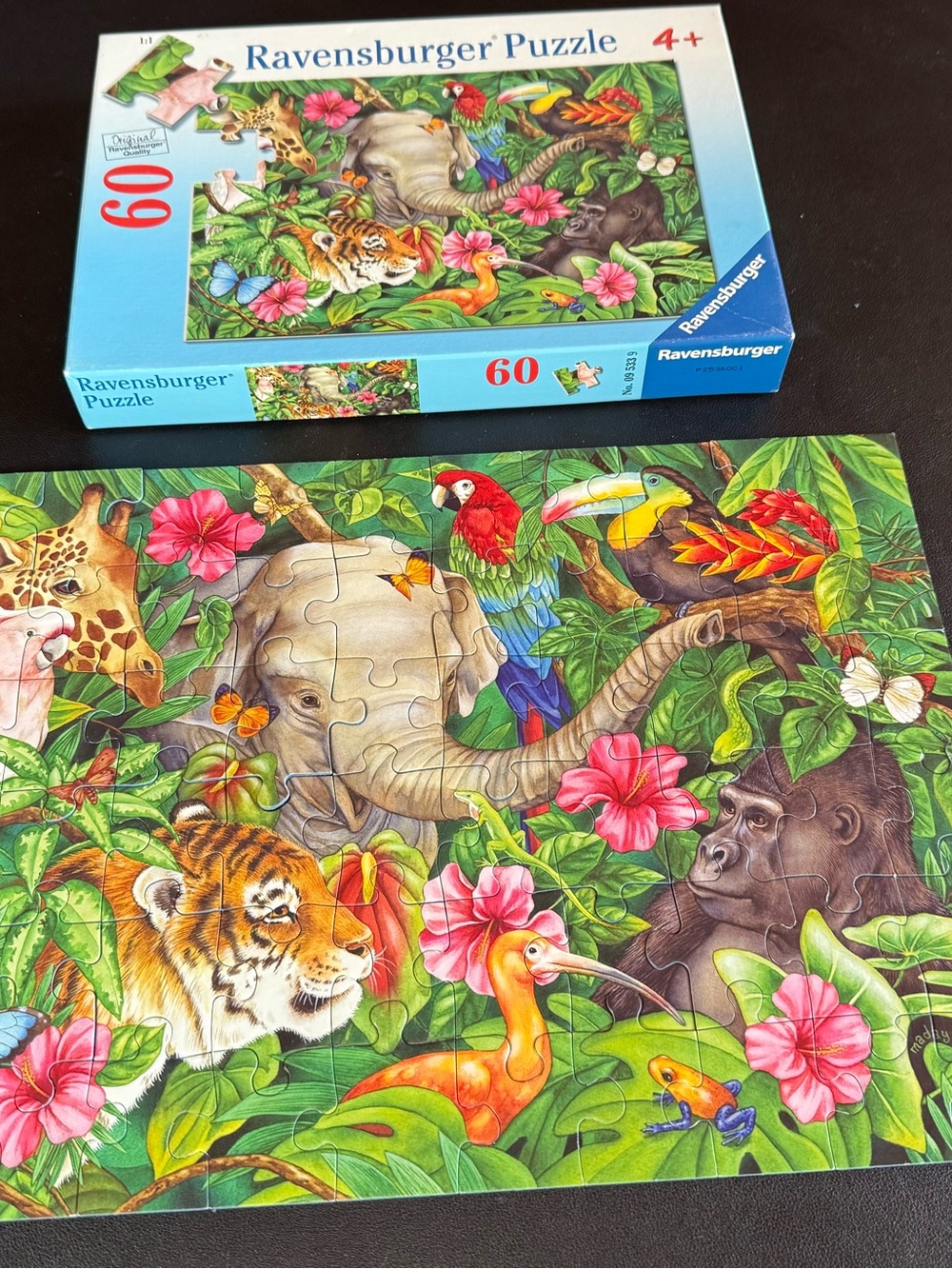 Ravensburger Colorful Jungle Animal 60-Piece Puzzle